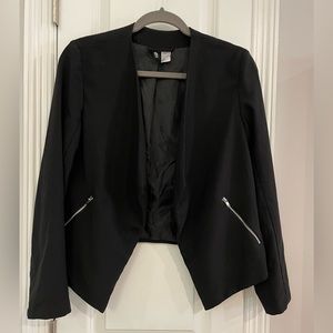 H&M Divided Black Open Blazer